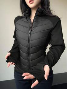 DAZY 女式立领修身夹棉大衣 冬季