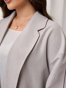 Al Najma Áo Abaya dài thường ngày, màu trơn, hở vai, đa năng cỡ lớn dành cho nữ - Nhiều màu - Xem 6