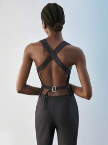 Maija Einfarbiger Weste- und Hosenanzug für Damen, Business Casual, Pendeln - Braun - Übersicht 7