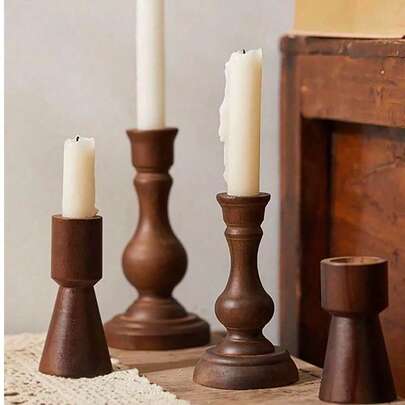 1 件复古铜色欧式烛台，卧室/客厅桌面烛台装饰，寄宿家庭/酒店装饰，烛光晚餐道具，婚礼装饰，咖啡厅拍摄配件礼物生日毕业万圣节装饰，返校客厅装饰秋季装饰，圣诞节装饰