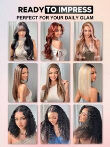 ALL READY WIG Blonde Highlights P10/613 Upgraded 13x6 Lace Front Human Hair Body Wave Pre-Cut Ear-To-Ear Lace Easy Wear Glueless 18-26 Inch Colored Human Hair Wigs Festival Ready Summer Style Halloween Costumes - S10/613 - View 14