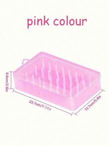 42 bobines Organisateur de fil à coudre - Boîte de rangement transparente verrouillable, convient pour les accessoires de broderie et de matelassage, boîte de rangement d'outils de couture portable, conception sûre. - Multicolore - Voir 9