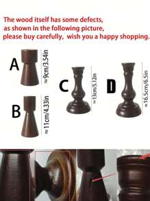 1 Chân nến phong cách Châu Âu màu đồng cổ điển, trang trí chân nến để bàn phòng ngủ/phòng khách, trang trí nhà dân/khách sạn, đạo cụ ăn tối dưới ánh nến, trang trí đám cưới và phụ kiện chụp ảnh quán cà phê quà tặng sinh nhật tốt nghiệp trang trí Halloween, trang trí phòng khách trở lại trường trang trí mùa thu, trang trí Giáng sinh - màu nâu - Xem 11