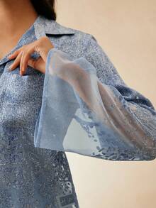 Anewsta Women Two Pieces Outfits For Daily Wear - Blue - View 4