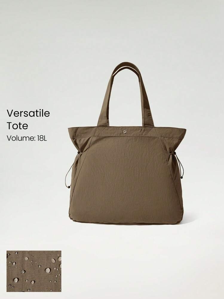 18L NylonZipper Pocketed Tote Bag Beach Travel Daily Casual Travel Bag Fall Winter