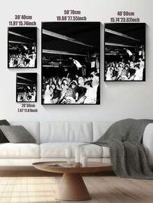 1 件专辑封面海报、帆布印刷海报、说唱歌手海报、时尚墙面艺术、音乐迷收藏、墙面艺术、现代墙面装饰、卧室客厅浴室办公室家居装饰、无框架 - 黑色 - 查看 6