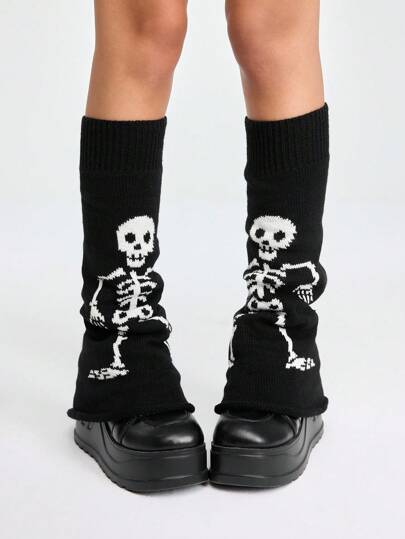 Grunge Punk 1 par de calentadores de piernas para mujeres, para Halloween