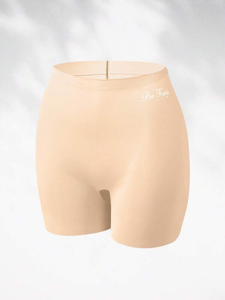 Women's Solid Color Seamless Everyday Panties (Hipster Briefs) - Apricot - View 6