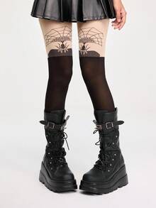 ROMWE Kawaii 1 双女士时尚性感透气透明连裤袜，适合所有季节 - 彩色 - 查看 3