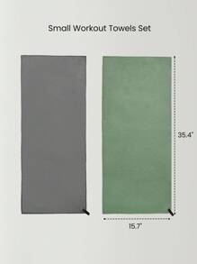 GLOWMODE 2 Packs Quick-Dry Cool Down Deodorizing Gym Workout Small Towel With Lanyard