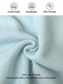 FavEase 秋冬纯色圆领露肩毛衣针织衫