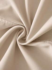 EMERY ROSE 女式简约优雅短款宽松杏色磨边风衣 - 杏色 - 查看 6