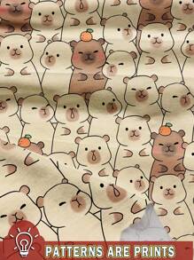 SHEIN Leap Crew 青少年女孩休闲简约短袖 T 恤和长裤两件套，适合夏季