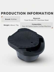 1-Pack Coffee Capsule Adapter Converter For Genio S/Piccolo XS Coffee Machine Espresso Accessories Black - Black - View 7