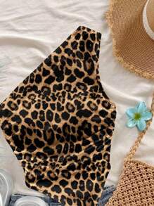 Soleia Casual Minimalist Leopard Print Pattern Resort Style Women Shirt, Suitable For Summer Suitable For Going Out - Multicolor - View 7