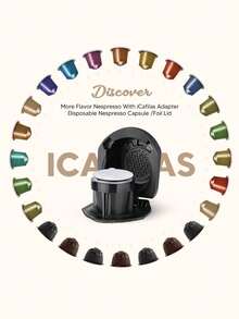 1-Pack Coffee Capsule Adapter Converter For Genio S/Piccolo XS Coffee Machine Espresso Accessories Black - Black - View 4