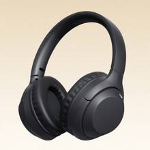 Madebyblanc Tai nghe không dây trùm đầu mới có băng đô co giãn, phủ kín toàn bộ tai, gọi HD, chụp tai có thể gập lại, âm thanh HIFI, âm trầm cực lớn, thời lượng pin dài, du lịch, công tác, sạc USB-C, quà tặng giá rẻ - Một cỡ - Xem 7