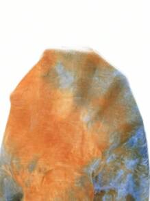 AXEPEAK Men's Knitted Tie Dye Casual T-Shirt, Summer, For Fall - Burnt Orange - View 5