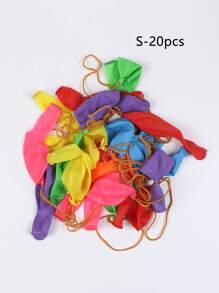 20 件/50 件橡皮筋拍打球，打气球派对礼品，带橡胶手柄的弹性气球，适用于生日派对装饰、节日配饰、派对用品、户外玩具、圣诞节、万圣节、感恩节、复活节礼物、圣诞节，颜色随机