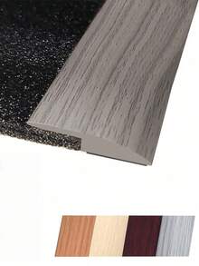 SHEIN 1pc Length 39.37inch PVC Self-Adhesive Protective Floor Mat Flat Buckle Bar Strip Suitable For Floor Door Sill Seam Edge Decoration Home Decor