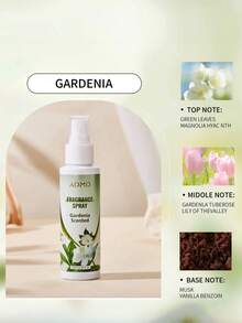 SHEIN 4 件 100ml 薰衣草空气清新剂，香氛喷雾，持久留香，适用于衣柜、客厅、汽车、浴室、酒店，除臭剂和清新空气，椰子香草、薰衣草、栀子花、桃子和橙子，便携式 - 彩色 - 查看 7