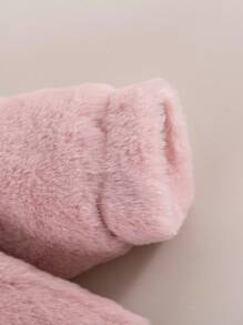 Souflis Souflis 女婴优雅可爱薄款开衫搭配贝雷帽，秋季 - 粉色 - 查看 3