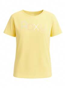 Roxy Tween Girls T-Shirts - Yellow - View 1
