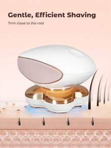 Teckwe Electric Shaver For Women, Rotary Electric Razor With Light, 3D Floating Rotary Shave Heads - Slim, Compact Body Hair Trimmer For Women, Gentle & Smooth Shave - Multicolor - View 7