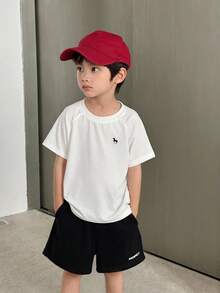 Dazy Kids Camiseta casual de cuello redondo y manga corta con estampado de unicornio para niño, verano - Multicolor - Ver 3