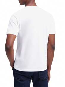 New Balance Essentials Stacked Logo Cotton Jersey Short Sleeve T-Shirt - WHITE (100) - White - View 2