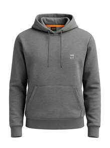 Hugo Boss 男士抽绳连帽长袖休闲百搭运动衫 - 51 淺淡灰色 - 查看 4