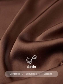 Ontre 2025 New 2026 Spring/Summer Casual Daily Style Business All-Match Versatile Skirt - Chocolate Brown - View 11