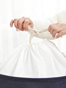 SHEIN 1pc Foldable Waterproof Japanese Style Large Cloth ToyLaundry Basket, Suitable For Bathroom And Daily Use