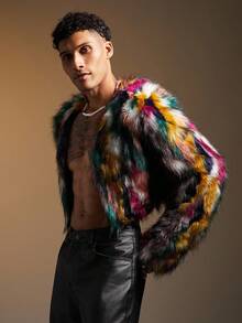 FeverCity 男士针织休闲宽松长袖夹克，时尚日常穿着，适合秋冬 - 彩色 - 查看 4