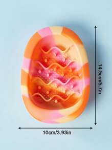 PETSIN 1 Bát đựng thức ăn chậm chống trượt bằng silicon đa năng cho thú cưng, nhiều màu sắc và thời trang, dành cho chó và mèo, thiết yếu cho việc cho ăn đa năng, thiết kế chống phồng để thúc đẩy việc ăn uống lành mạnh - Nhiều màu - Xem 11