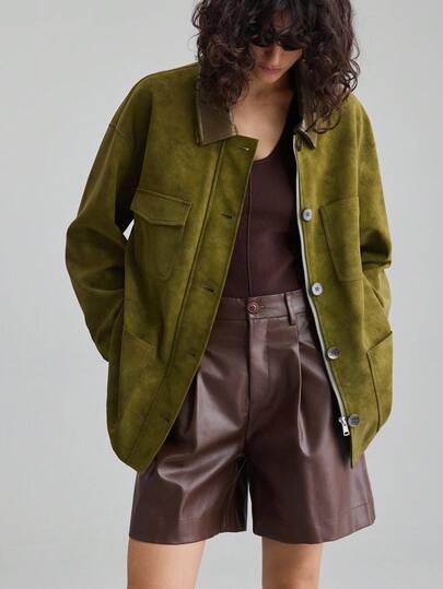 Ontre 2026SS New Spring/Summer Versatile Women's Apparel, Western Bohemian Style, Business Casual, Retro Elegant Versatile Basics, Suitable For Nashville Wear, Easter, Valentine's Day, Holiday, Wedding Guest Outfits, Women's Casual Solid Color Tie Strap Vest For Spring/Summer, Urban Commute, Business Casual, Wedding Guest, Elegant Spring/Summer Jacket, Utility, Oversized Multi-Pocket