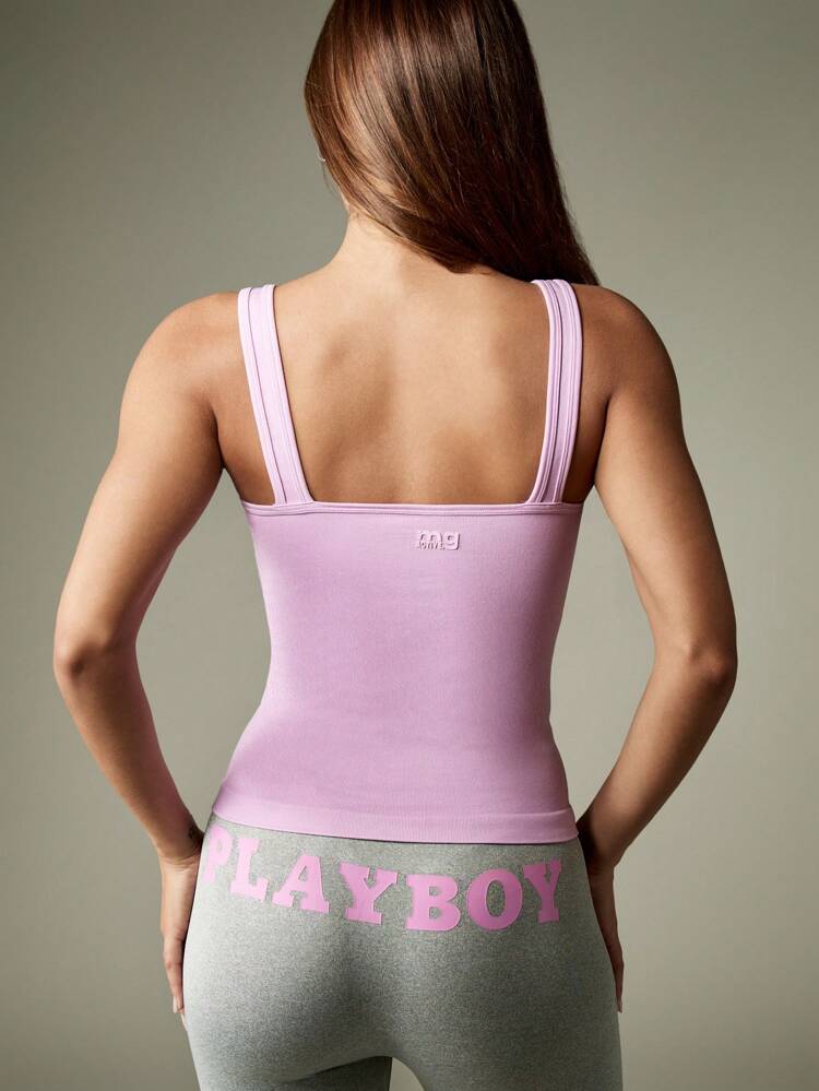 MISSGUIDED Women Sculpting Active Tank Top Soft Seamless High Neck Basic Workout Training Sports Sleeveless Yoga Athletic Exercise Tank Top Activewear Winter Spring