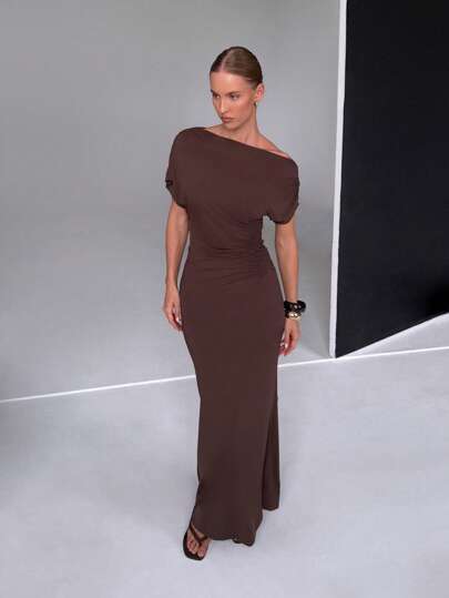 long sleeve midi burgundy dress Lane Midi Dress Midnight Plum / XS