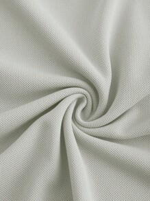 Manfinity Homme Men's Casual Simple Contrast Trim Short Sleeve Polo Shirt - Light Grey - View 5