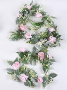 1 pieza Enredadera artificial de Alicia de 175 cm, de tela, adecuado para decoración de boda, exterior, decoración de fiesta, centro de mesa, decoración primavera/verano, Día de San Valentín, regalo - Multicolor - Ver 7