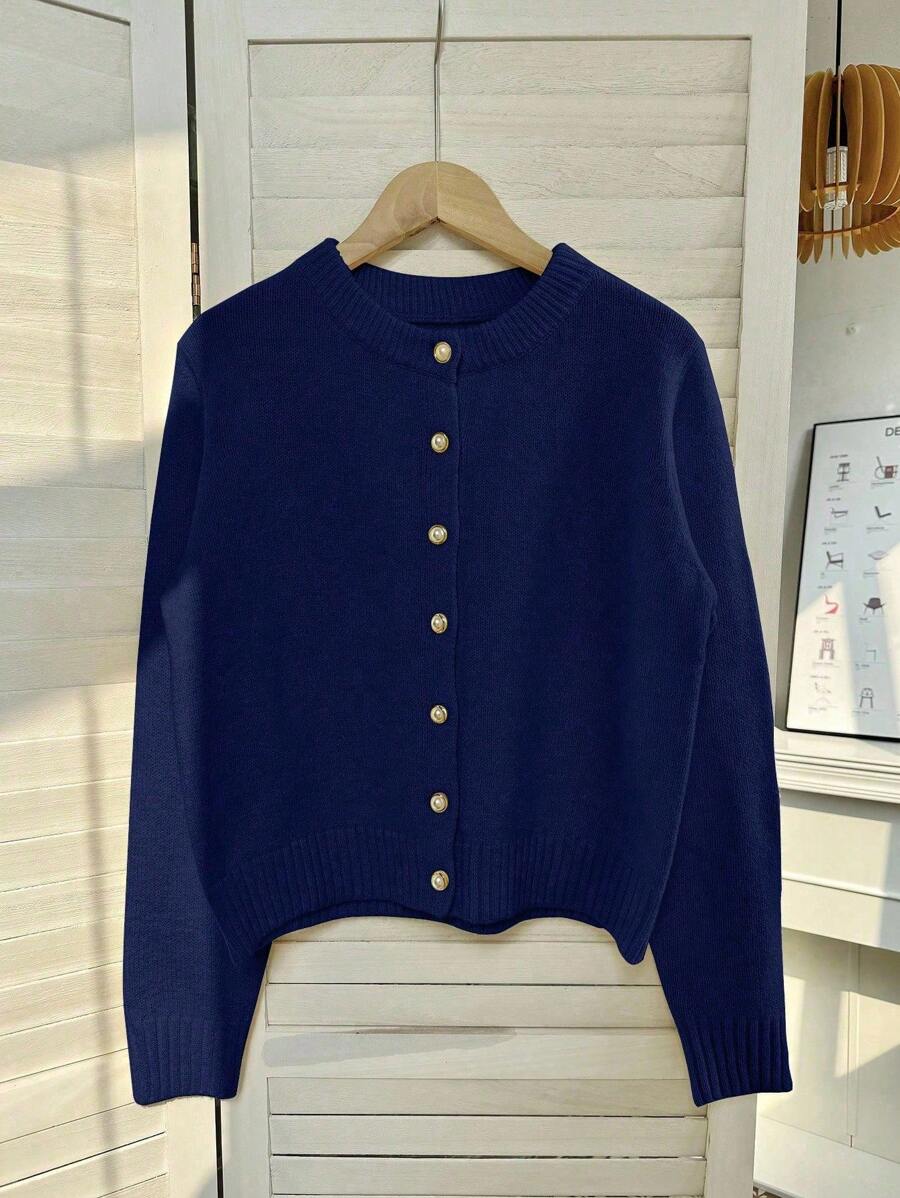 Franclia Cárdigan minimalista, versátil y elegante para mujer