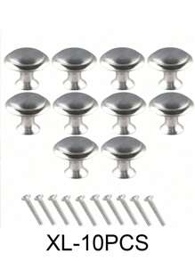 20 个装金色简约单孔橱柜抽屉拉手，圆形家具旋钮，适用于橱柜和衣柜门抽屉把手，极具吸引力的橱柜旋钮拉手简约把手，不锈钢厨柜复古把手，橱柜浴室现代门把手，厨房创意抽屉家具五金 - 彩色 - 查看 21