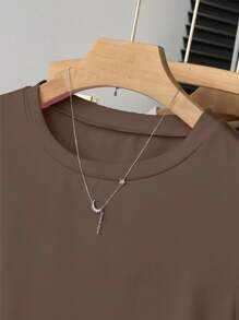 INAWLY Women's Casual Solid Color Ruched T-Shirt, Summer - Multicolor - View 8