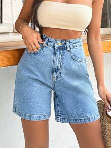 Short en coton 100% rigide, lavage moyen pour femmes
