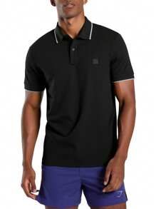 Hugo Boss Áo thun polo nam tay ngắn thường ngày mùa hè - 001 Đen - Xem 1
