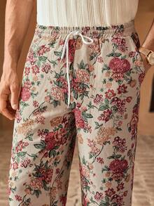 Manfinity VCAY Quần âu họa tiết hoa dệt jacquard cho nam cạp vừa, Quần họa tiết hoa nam, Quần họa tiết thực vật cổ điển, Quần jacquard hoặc vải thảm nam, Quần phong cách Bohemian/Boho, Quần âu cạp rút, Quần mặc đi nghỉ dưỡng cho nam, Quần họa tiết hoa nổi bật, Quần in dáng rộng, Quần vải lanh họa tiết hoa mùa hè, Quần nghỉ dưỡng họa tiết hoa nam, Quần âu nhẹ có cạp rút co giãn cho kỳ nghỉ hè & mặc đi biển Quần họa tiết hoa nam Quần boho nam Quần vải lanh nam, Mùa thu - Nhiều màu - Xem 3