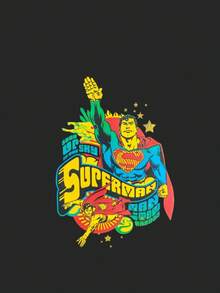 SUPERMAN X SHEIN Cartoon Figure Graphic Photo Album,Picture Keeper,Memory Book For Fans - Multicolor - View 4