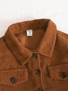 SHEIN LMoss Kids 青少年女孩休闲梭织长袖衬衫上衣和碎花吊带裙套装