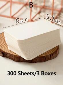 100张/盒，厚实圆角空白卡片，可用作书签、贺卡、英语词汇卡、明信片、DIY手绘贺卡、英语单词卡和生词卡。适合学生、上班族、白领等专业人士。返校季 - 彩色 - 查看 13