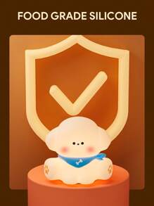 JMMO Puppy Night Light , Cute Dog Lamp Dog Lover Gifts , Dimmable Silicone Animal Night Light For Nursery, Rechargeable Touch Desk Lamp Table Lamp, Kawaii Room Decor - White - View 4